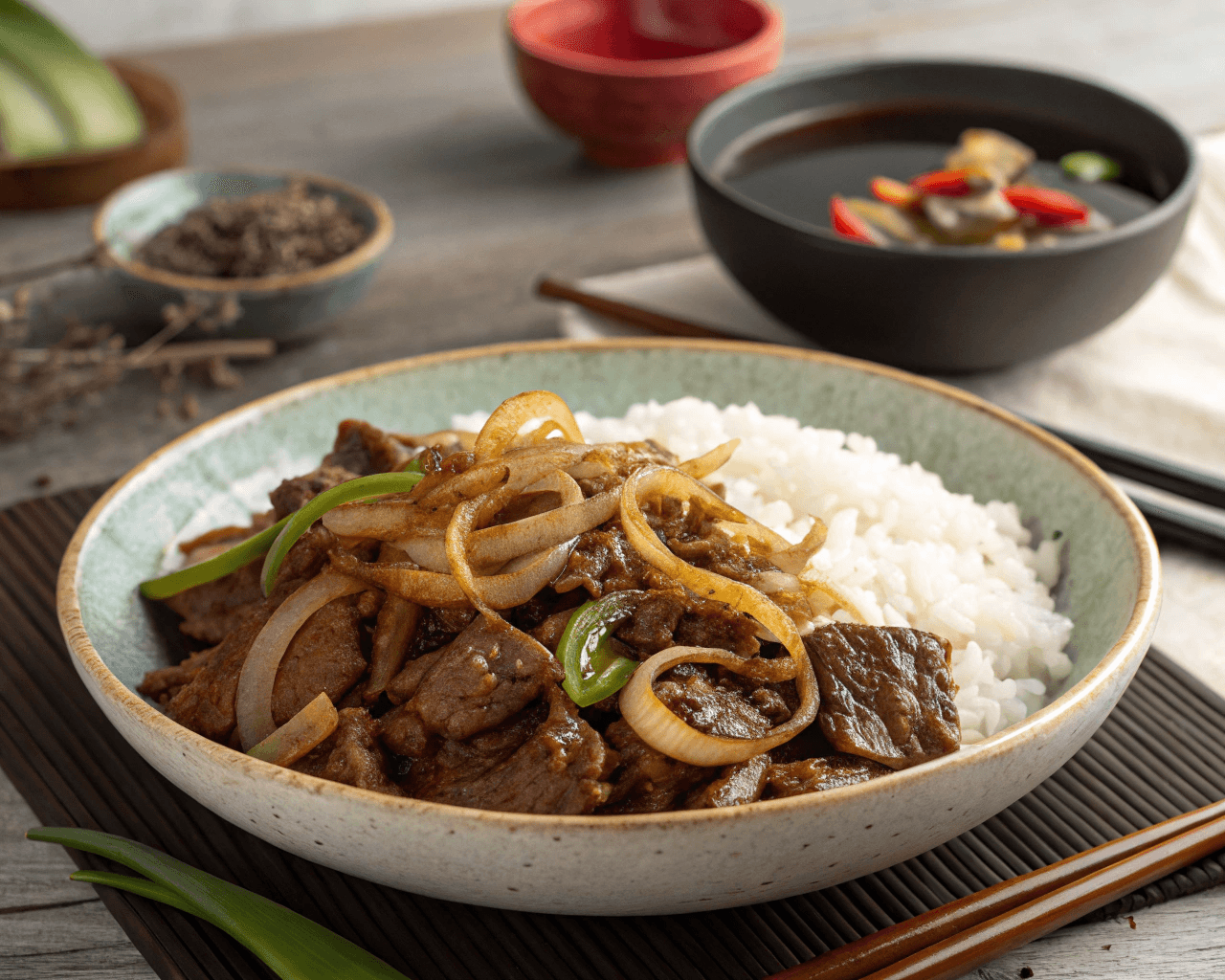 Stir-fry Beef with onion