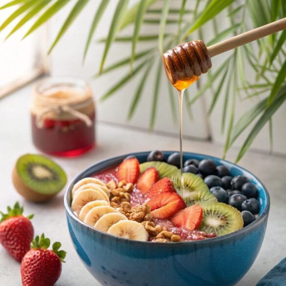 mixed-fruit-smoothie-bowl–a-colorful-smoothie-bow (1) Mixed Fruit Smoothie Bowl