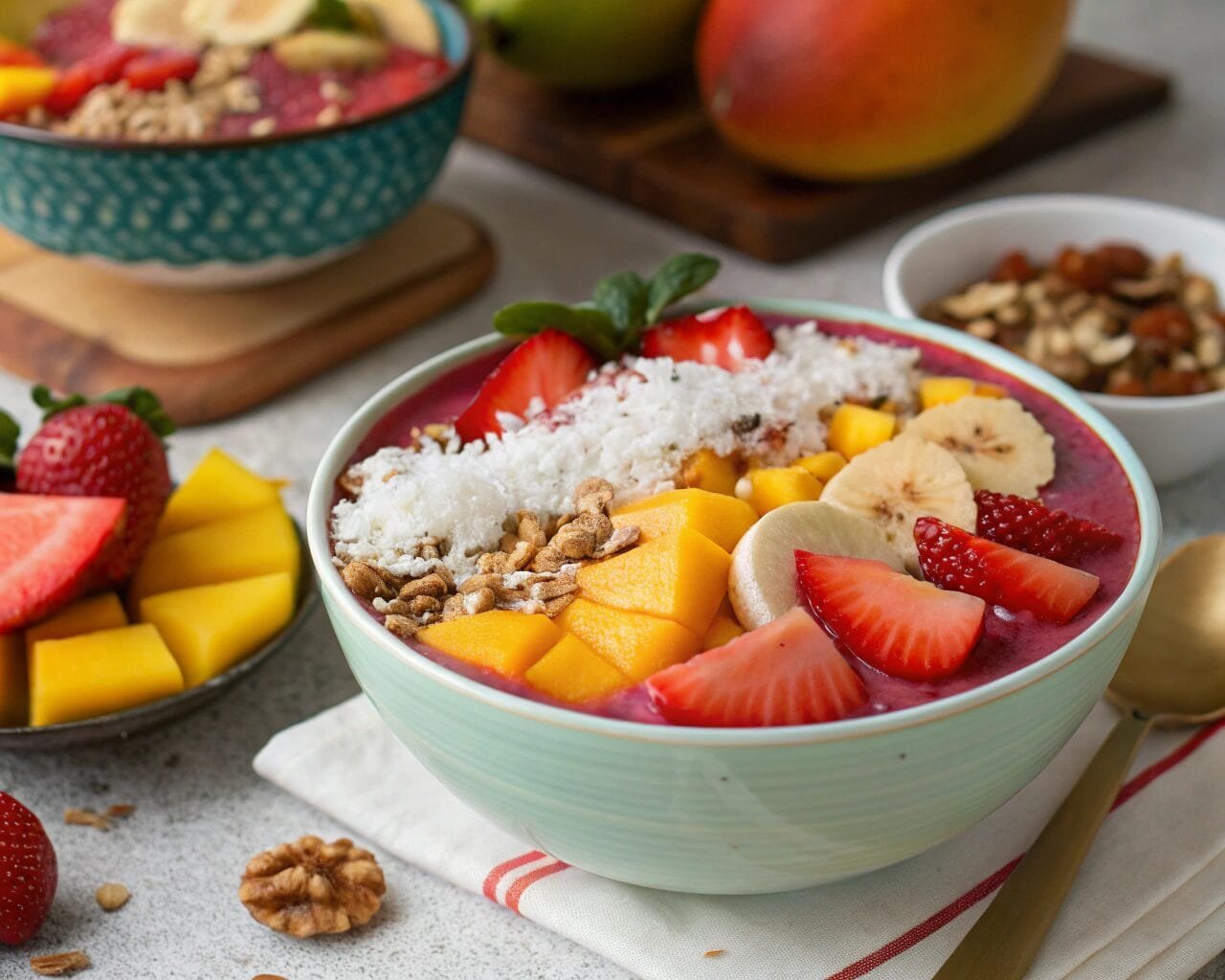 Mixed Fruit Smoothie Bowl