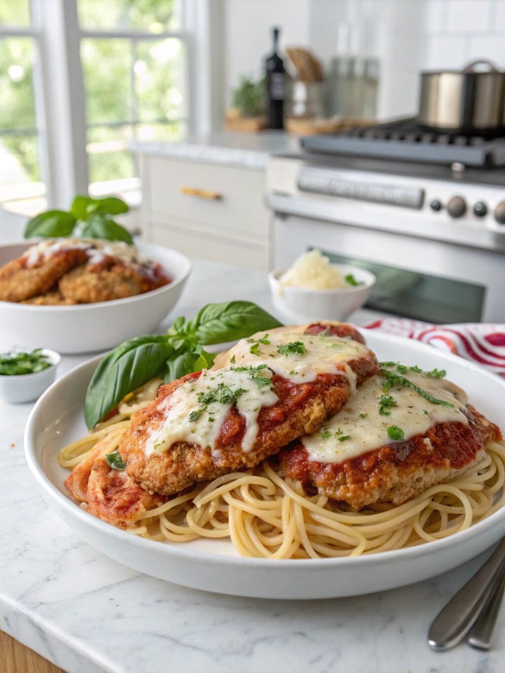Chicken Parmesan with Pasta