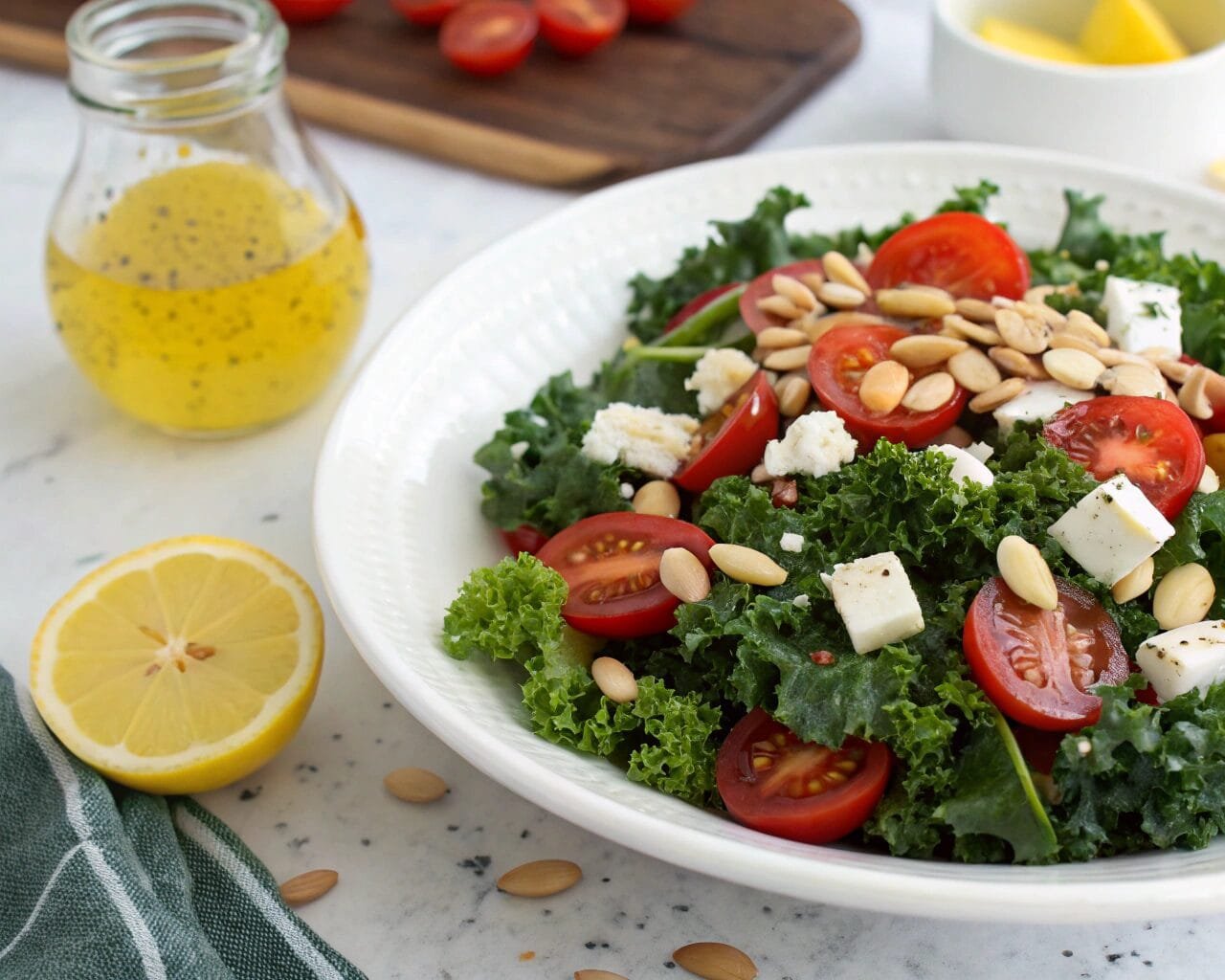 Kale Salad with Lemon Dressing