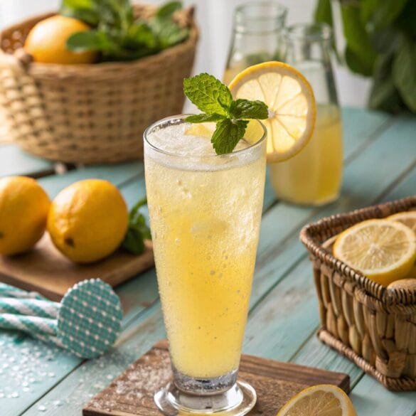 lemonade-recipe–a-vibrant-scene-with-a-tall-glass Fresh Lemonade Recipe