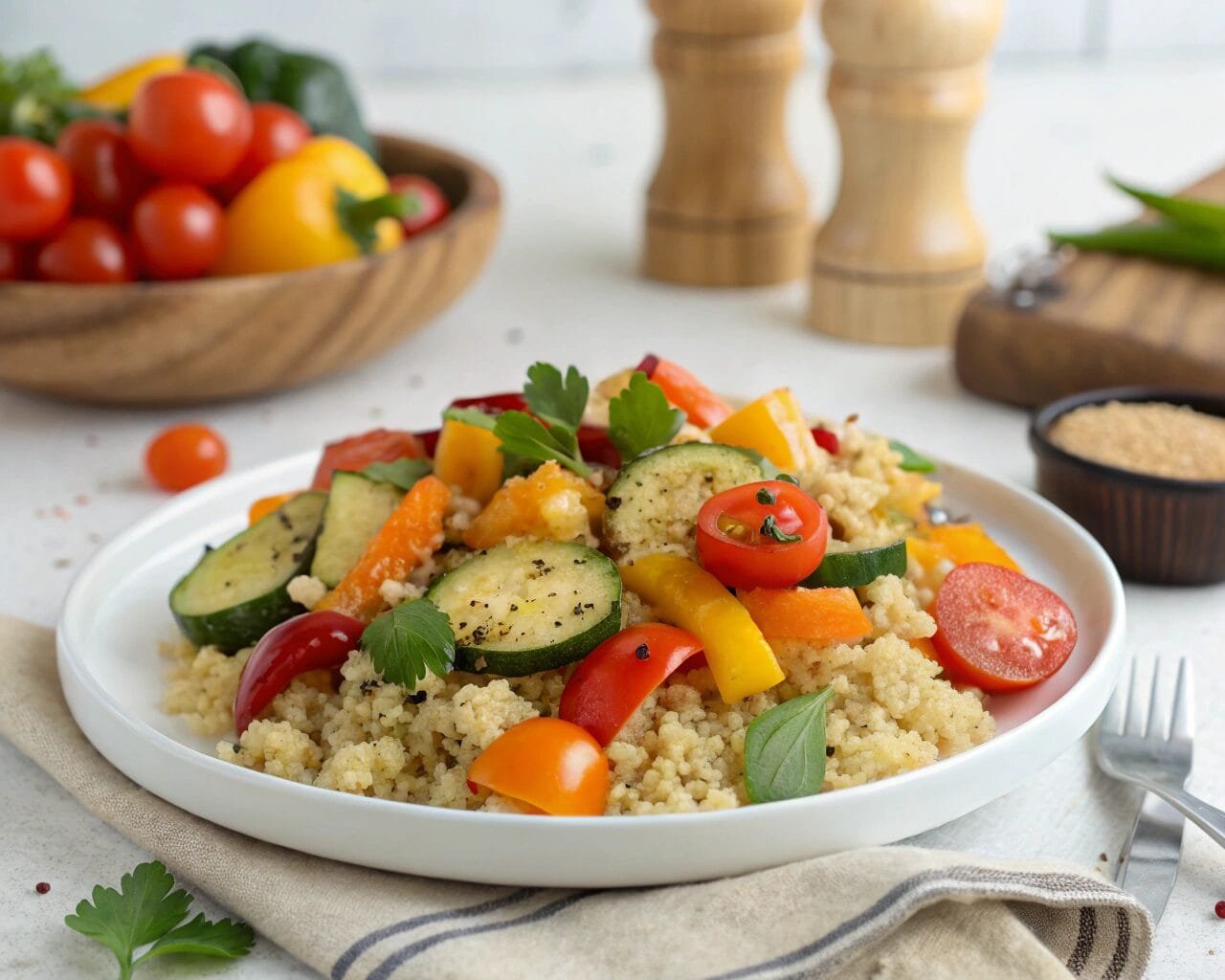 Quinoa Salad with Roasted Vegetables Recipe