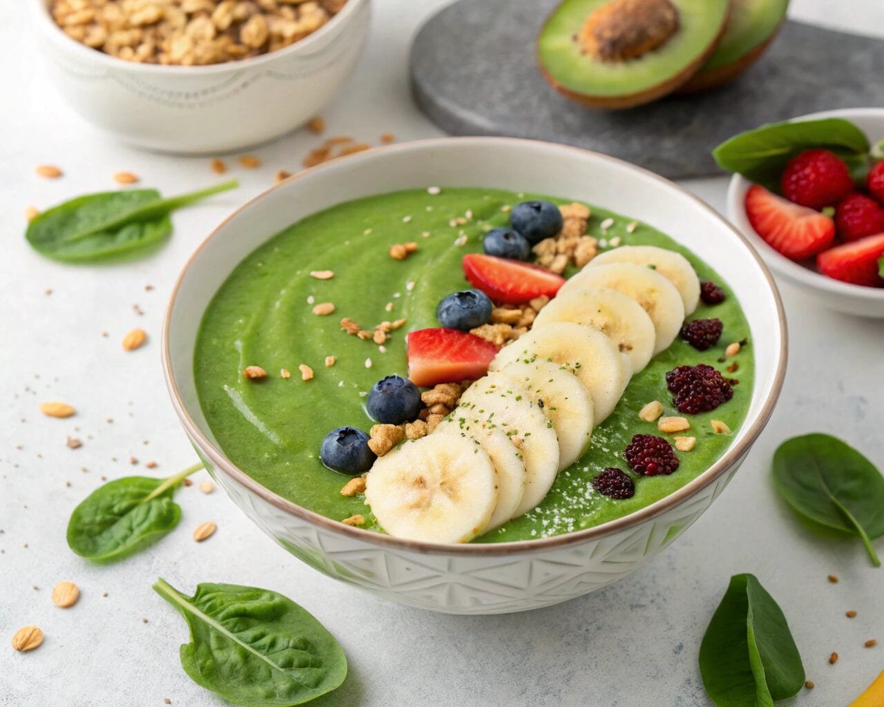 Smoothie with Banana, Spinach Recipe