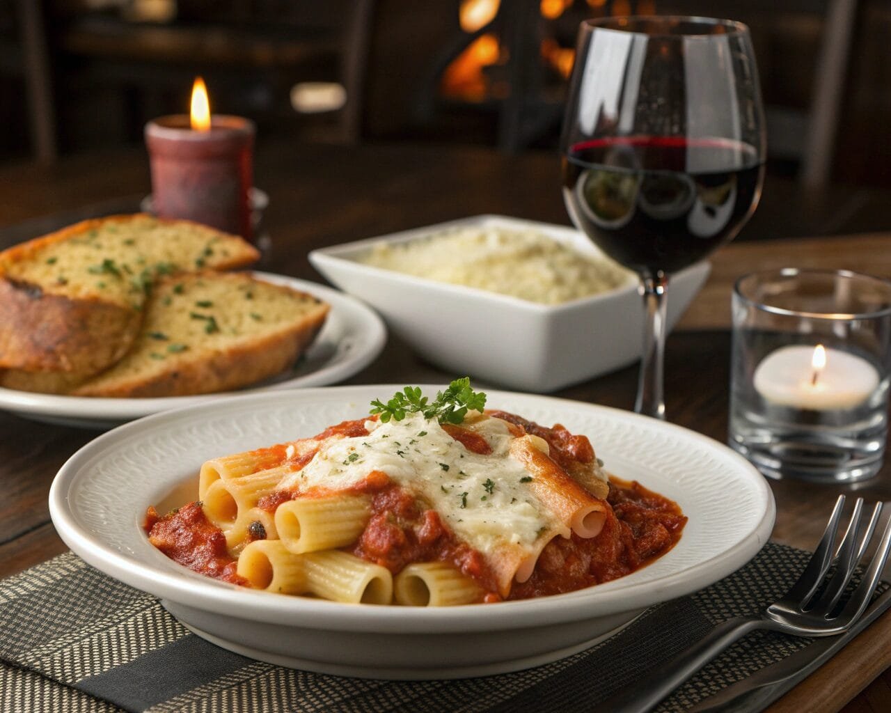 Baked Ziti with Ricotta and Marinara
