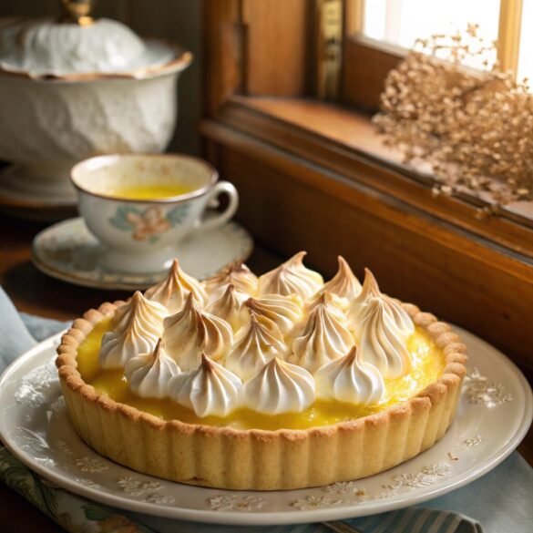 lemon-meringue-pie–a-golden-brown-meringue-toppin Lemon Meringue Pie