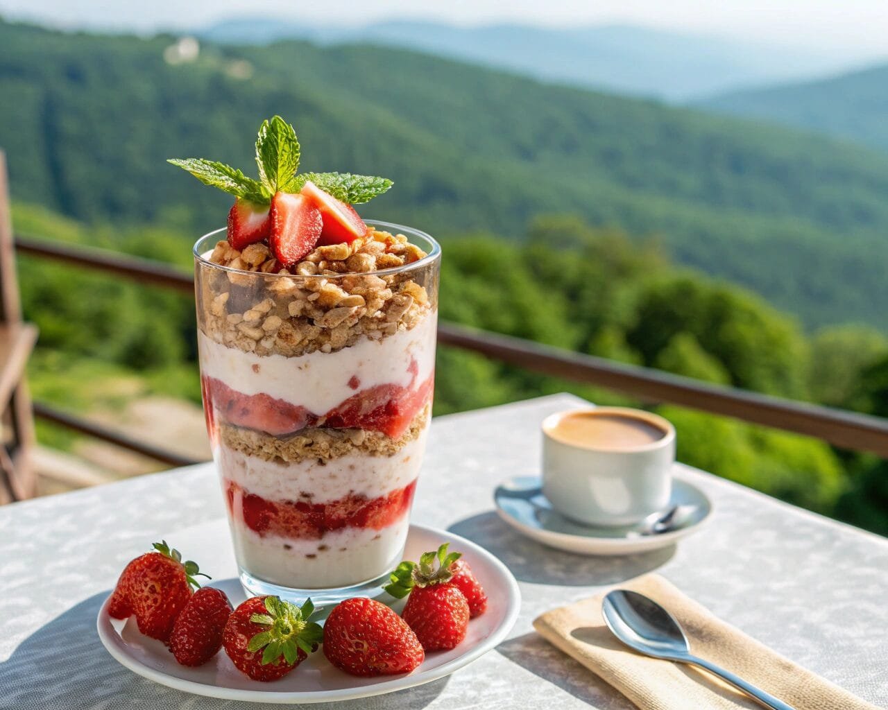 Strawberry & Granola Yoghurt Parfait