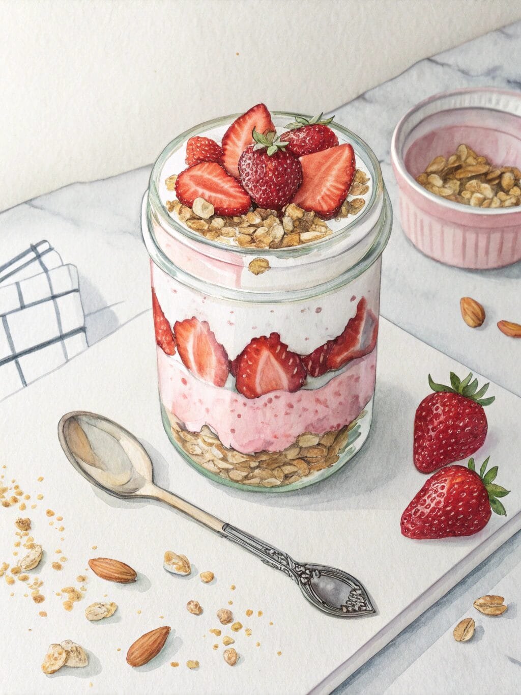 Strawberry & Granola Yoghurt Parfait
